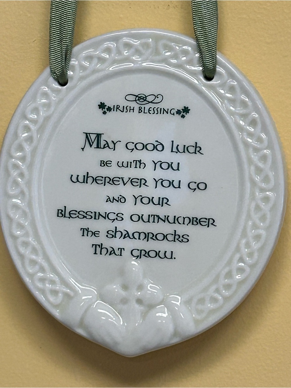 Belleek Porcelain Irish Blessing Plaque